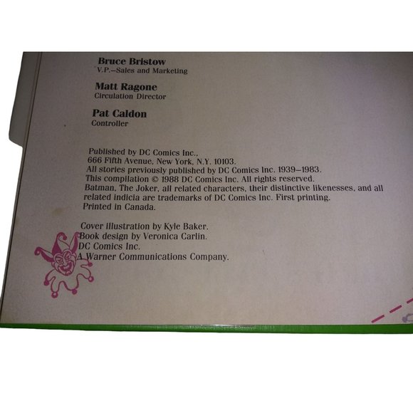 VTG The Joker DC Comics The Greatest Story Ever Told Hardcover Book 1988 - Picture 7 of 12